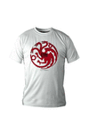 JUEGO DE TRONOS. CAMISETA TARGARYEN BLANCA CHICO. TALLA M