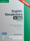 ENGLISH VOCABULARY IN USE ADVANCED WITH ANSWERS WITH CD-ROM. SECOND EDITION