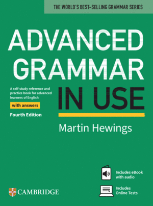 ADVANCED GRAMMAR IN USE BOOK WITH ANSWERS AND EBOOK AND ONLINE TEST. 4ª ED.