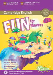 FUN FOR MOVERS STUDENT'S BOOK WITH ONLINE ACTIVITIES . 4ª ED.