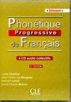 PHONÉTIQUE PROGRESSIVE DU FRANÇAIS. BÉBUTANT. 4 CD AUDIO COLLECTIFS. 2ª ED