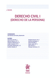 DERECHO CIVIL I (DERECHO DE LA PERSONA). 4ª ED.