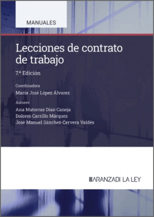 LECCIONES DE CONTRATO DE TRABAJO. 7ª ED.