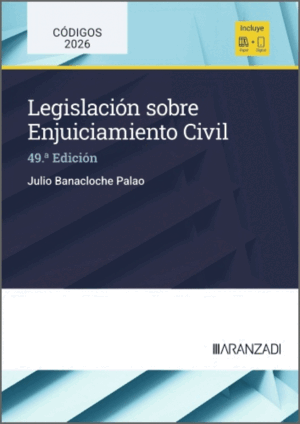 LEGISLACIÓN SOBRE ENJUICIAMIENTO CIVIL. 49ª ED.