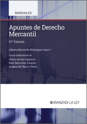 APUNTES DE DERECHO MERCANTIL. 27ª ED.