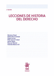LECCIONES DE HISTORIA DEL DERECHO. 2ª EDICION
