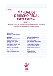 MANUAL DE DERECHO PENAL. PARTE ESPECIAL. TOMO 1. 2ª ED.