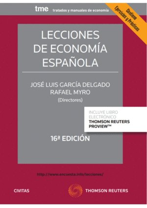 LECCIONES DE ECONOMIA ESPAÑOLA. 16ª ED.