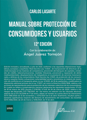MANUAL SOBRE PROTECCIÓN DE CONSUMIDORES Y USUARIOS. 12 ED.