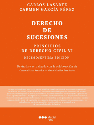 PRINCIPIOS DE DERECHO CIVIL VI. DERECHO DE SUCESIONES. 17ª ED.