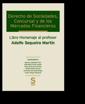 DERECHO DE SOCIEDADES CONCURSAL Y DE LOS MERCADOS FINANCIEROS