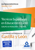 TEMARIO Y TEST MATERIAS ESPECÍFICAS. TÉCNICOS SUPERIORES EN EDUCACIÓN INFANTIL