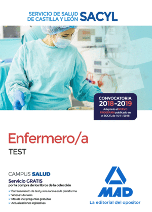 TEST. ENFERMERO/A DEL SERVICIO DE SALUD DE CASTILLA Y LEÓN