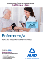 TEMARIO Y TEST MATERIAS COMUNES. ENFERMERO/A. ADMINISTRACIÓN DE LA COMUNIDAD DE CASTILLA Y LEÓN