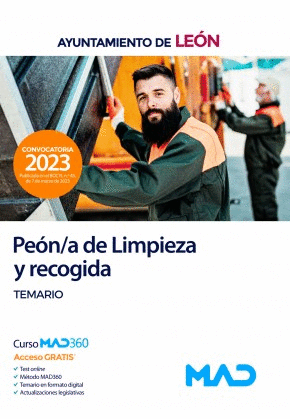 TEMARIO. PEÓN/A DE LIMPIEZA Y RECOGIDA. AYUNTAMIENTO DE LEÓN