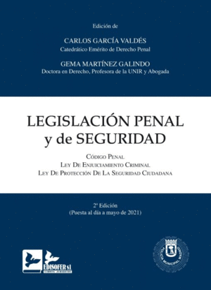 LEGISLACIÓN PENAL Y DE SEGURIDAD