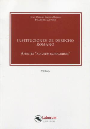 INSTITUCIONES DE DERECHO ROMANO. APUNTES 