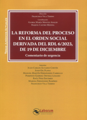 LA REFORMA DEL PROCESO EN EL ORDEN SOCIAL DERIVADA DEL RDL 6/2023, DE 19 DE DICIEMBRE
