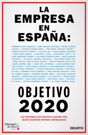 LA EMPRESA EN ESPAÑA. OBJETIVO 2020