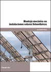 MONTAJE MECÁNICO EN INSTALACIONES SOLARES FOTOVOLTAICAS