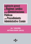 LEGISLACIÓN GENERAL DE RÉGIMEN JURÍDICO DE LAS ADMINISTRACIONES PÚBLICAS