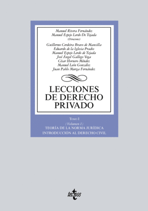 LECCIONES DE DERECHO PRIVADO. TOMO I. VOLUMEN 1