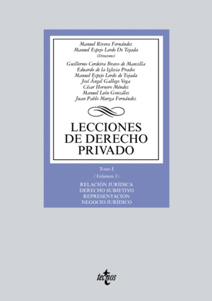 LECCIONES DE DERECHO PRIVADO. TOMO I. VOLUMEN 3