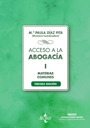 ACCESO A LA ABOGACÍA. VOLUMEN I. MATERIAS COMUNES. 3 ED.