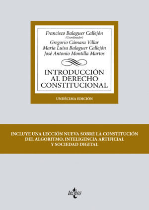 INTRODUCCIÓN AL DERECHO CONSTITUCIONAL. 11ª ED.