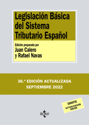LEGISLACIÓN BÁSICA DEL SISTEMA TRIBUTARIO ESPAÑOL. 15 ED.