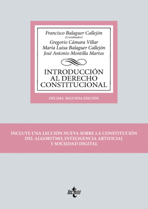 INTRODUCCIÓN AL DERECHO CONSTITUCIONAL. 12ª ED.