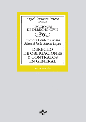 DERECHO DE OBLIGACIONES Y CONTRATOS EN GENERAL. LECCIONES DE DERECHO CIVIL. 6 ED.