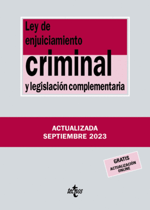LEY DE ENJUICIAMIENTO CRIMINAL Y LEGISLACIÓN COMPLEMENTARIA. 40ª ED.