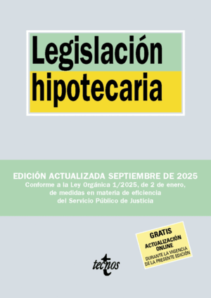 LEGISLACIÓN HIPOTECARIA. 40ª ED.