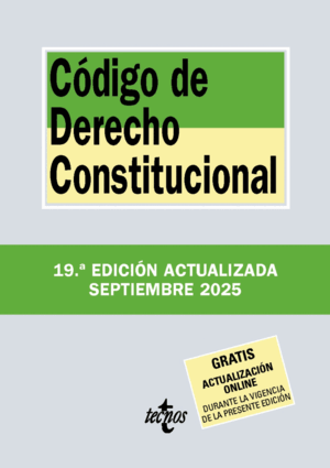 CÓDIGO DE DERECHO CONSTITUCIONAL. 19ª ED.