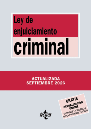 LEY DE ENJUICIAMIENTO CRIMINAL. 10ª ED.