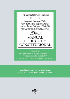 MANUAL DE DERECHO CONSTITUCIONAL. VOL. II