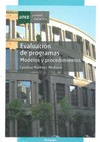 EVALUACIÓN DE PROGRAMAS. MODELOS Y PROCEDIMIENTOS