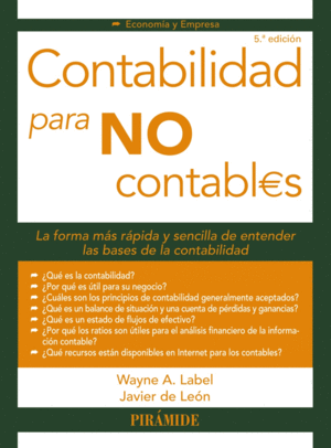 CONTABILIDAD PARA NO CONTABLES. 5ª ED.