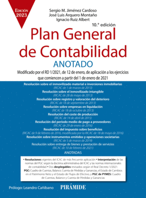 PLAN GENERAL DE CONTABILIDAD ANOTADO. 10ª ED.