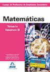 CUERPO DE PROFESORES DE ENSEÑANZA SECUNDARIA. MATEMÁTICAS. TEMARIO VOLUMEN III. 2012