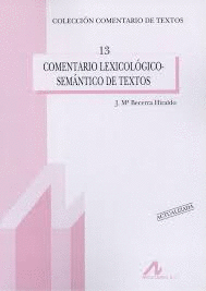 COMENTARIO LEXICOLÓGICO-SEMÁNTICO DE TEXTOS