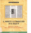 G. MANETTI Y LA TRADUCCIÓN EN EL SIGLO XV