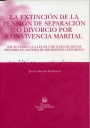 LA EXTINCIÓN DE LA PENSIÓN DE SEPARACIÓN O DIVORCIO POR CONVIVENCIA MARITAL