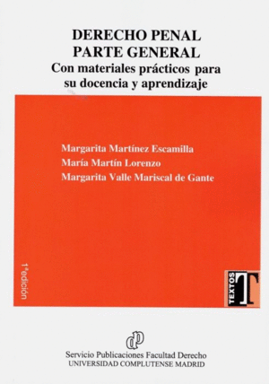 DERECHO PENAL. PARTE GENERAL