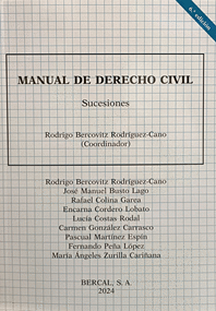 MANUAL DE DERECHO CIVIL. SUCESIONES. 5ª EDICIÓN 2021