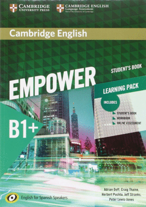 CAMBRIDGE ENGLISH EMPOWER FOR SPANISH SPEAKERS B1+ STUDENT'S BOOK WITH ONLINE ASSESSMENT