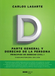 PRINCIPIOS DE DERECHO CIVIL I. PARTE GENERAL Y DERECHO DE LA PERSONA. 23ª ED.