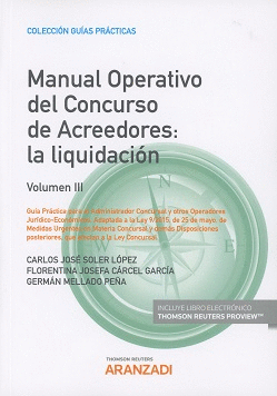 MANUAL OPERATIVO DEL CONCURSO DE ACREEDORES. VOLUMEN III