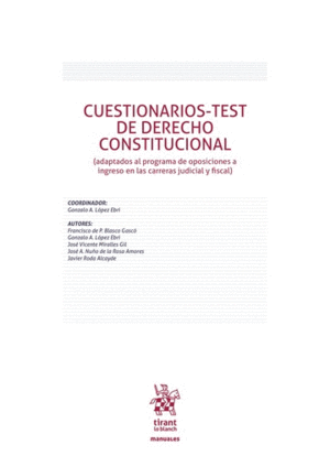 CUESTIONARIOS-TEST DE DERECHO CONSTITUCIONAL